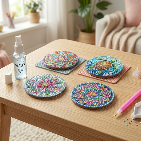 Hoe maak je diamond painting onderzetters waterdicht? Tips & uitleg