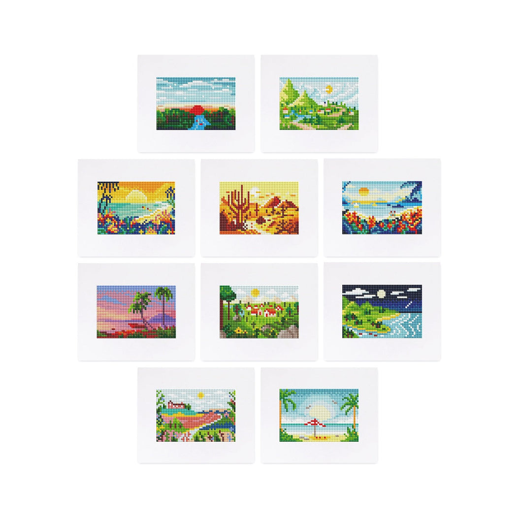 10 Mini Diamond Paintings   Zomer set