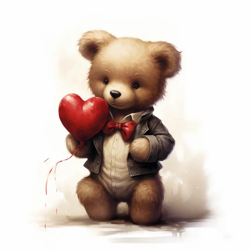 Teddybeer met hart