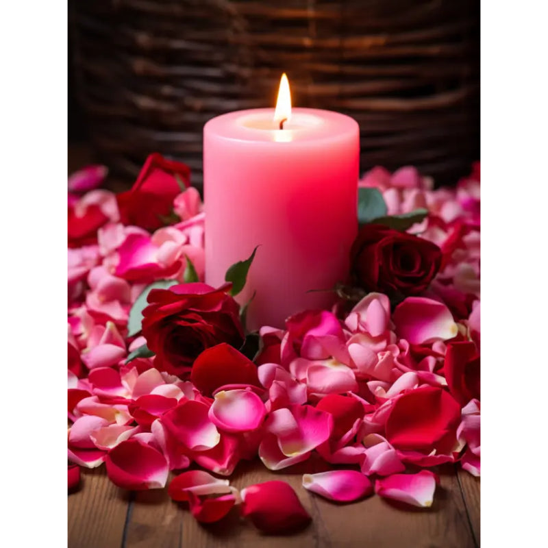 Roze kaarsen
