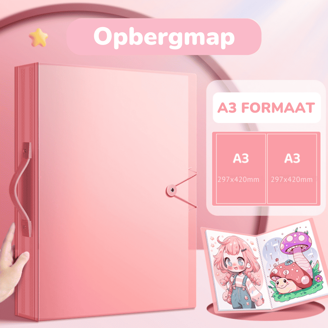 Album Rangement Diamond Painting A3 – 60 Pages, Jusqu'à 180 Feuilles – Poignée, Film Transparent Protecteur – Rose - 11