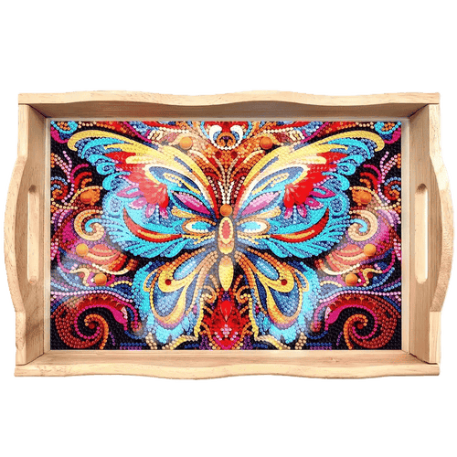 Diamond Painting Dienblad - Vlinder