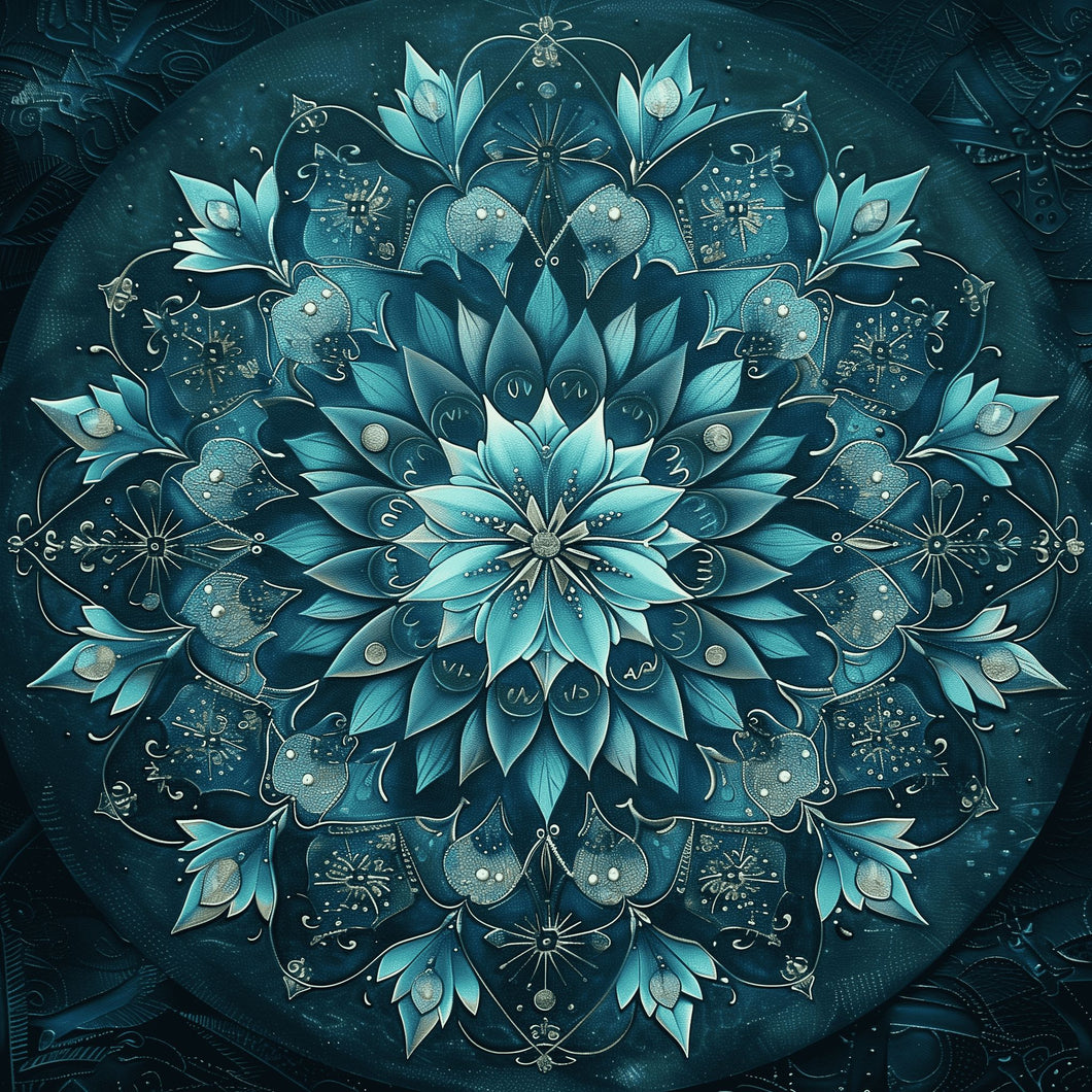 Blauwe Mandala