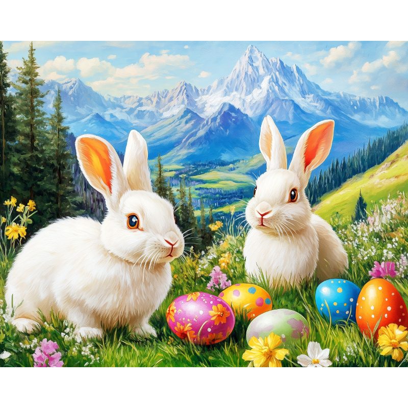 2 schattige paashaasjes