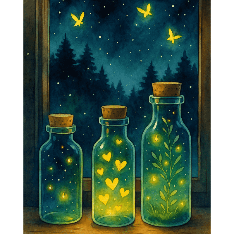 Vuurvliegjes Diamond Painting