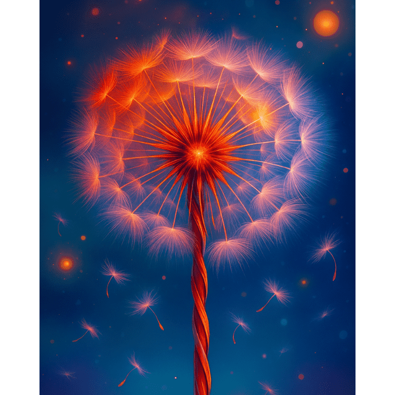 Magische paardenbloem Diamond Painting