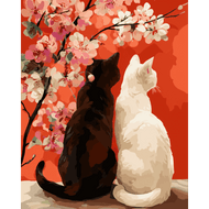 Samen onder bloemblaadjes - Diamond Painting