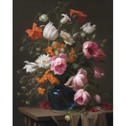 Bloemenboeket in vaas