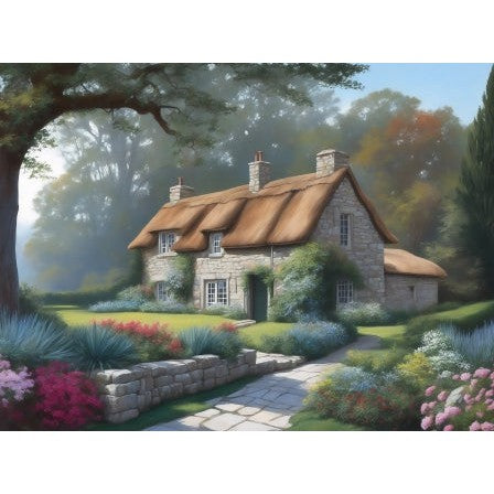 Knus huisje in bos