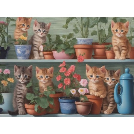 Kittens in kast