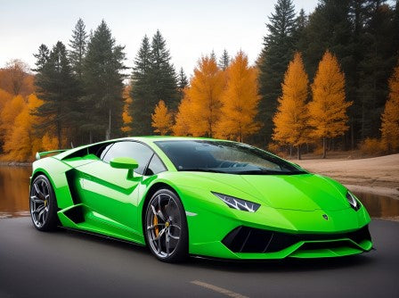 Groene sportwagen
