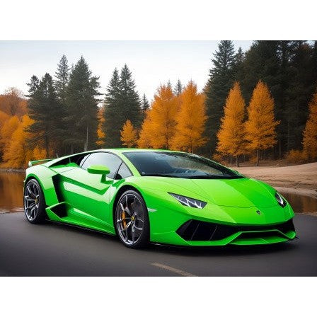 Groene sportwagen