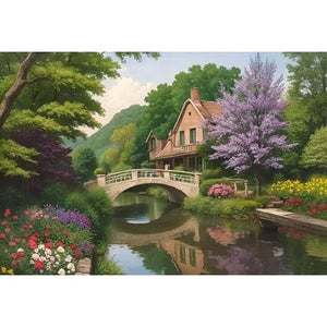 Knus huisje bij brug