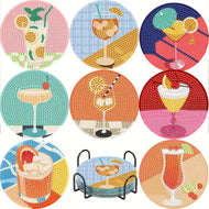 Diamond Painting Cocktail Onderzetters | 8 Stuks - Diamond Painting