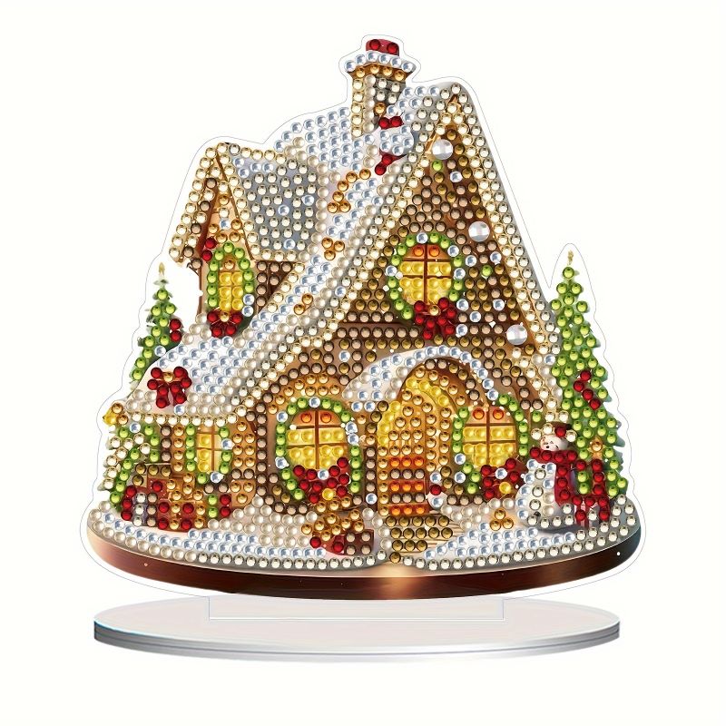 Diamond Painting Ornament   Kersthuis