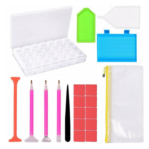 12 delig accessoires pakket Diamond painting | Eigen foto | Dieren | Kopen | Dikke dames | Action | Nederland | Steentjes | Diamant | De Diamond Painter