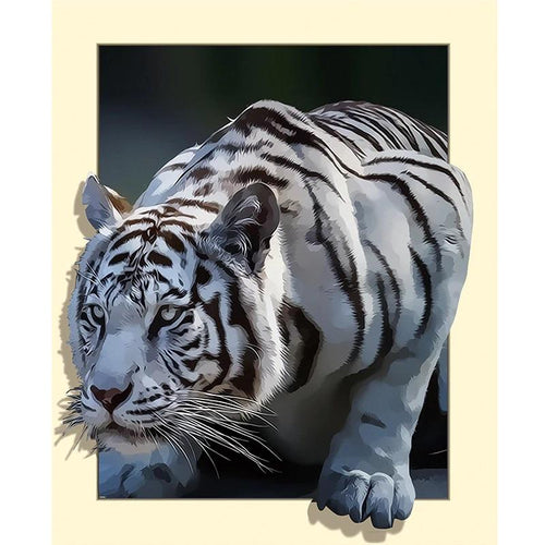 3D tijger Diamond painting | Eigen foto | Dieren | Kopen | Dikke dames | Action | Nederland | Steentjes | Diamant | De Diamond Painter