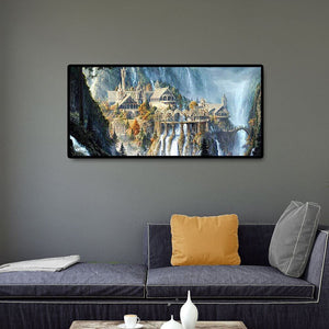 Kasteel in de bergen v.a. 50x100cm