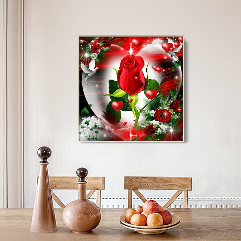 Rode rozen v.a. 50x50cm