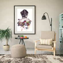 Foto laden in Gallery viewer, Vrouw met vlinders v.a. 50x70cm