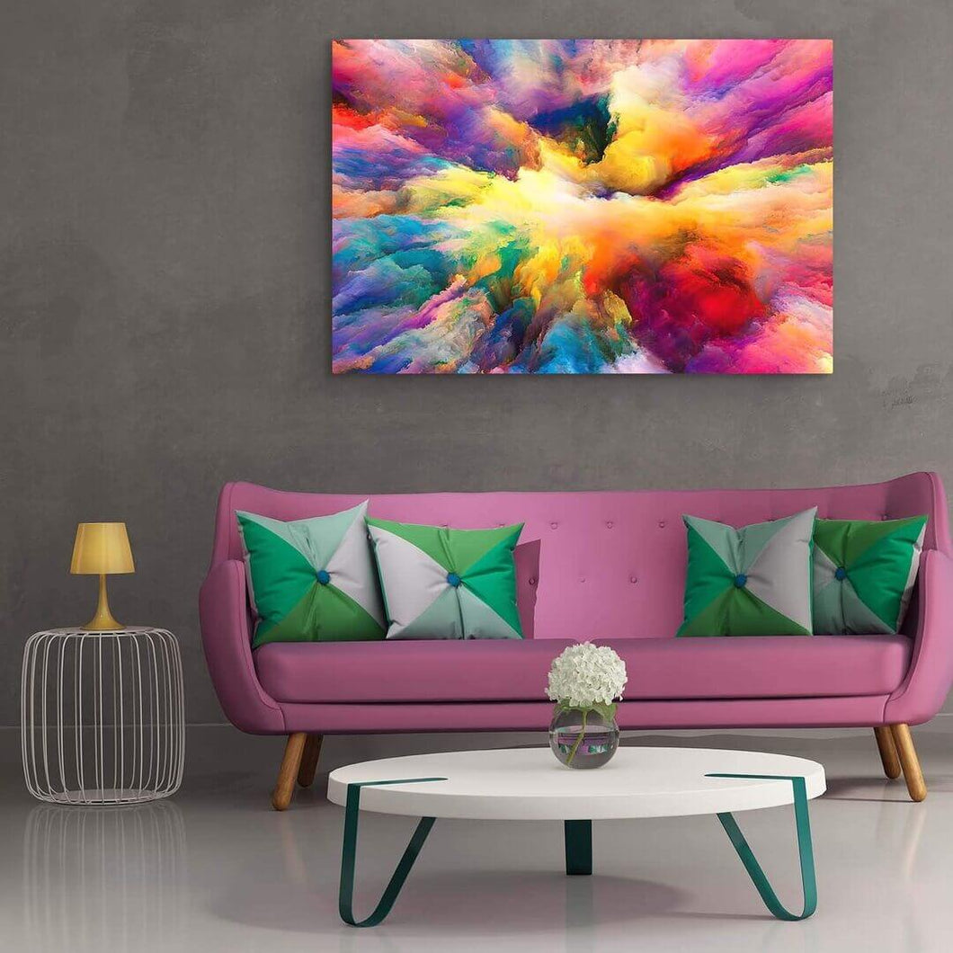 Abstracte kleuren v.a. 50x80cm