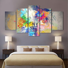 Foto laden in Gallery viewer, Abstracte gloeilamp | 5 luiken