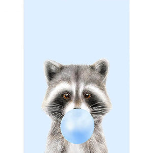 Baby wasbeer|blauw