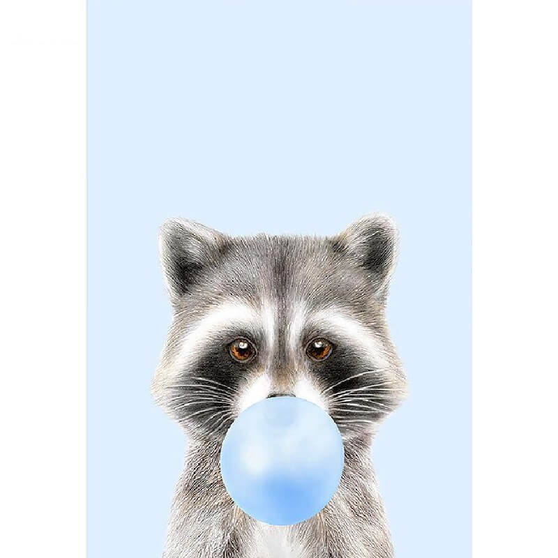 Baby wasbeer|blauw