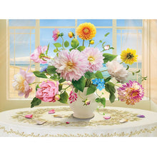 Foto laden in Gallery viewer, Bloemenboeket op tafel