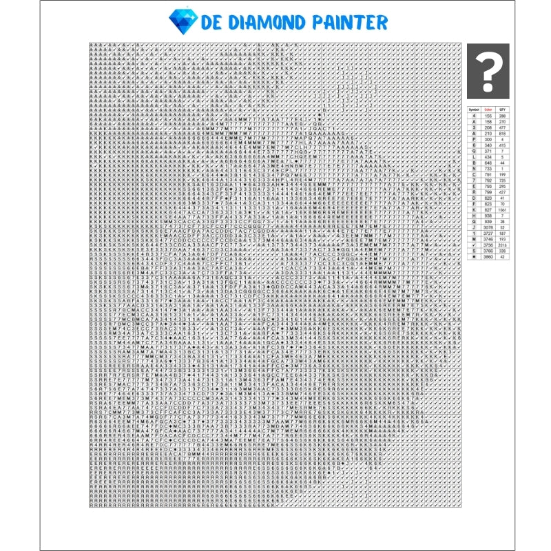 Mystery diamond painting