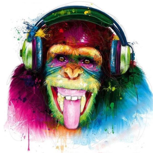 Kleurrijke aap