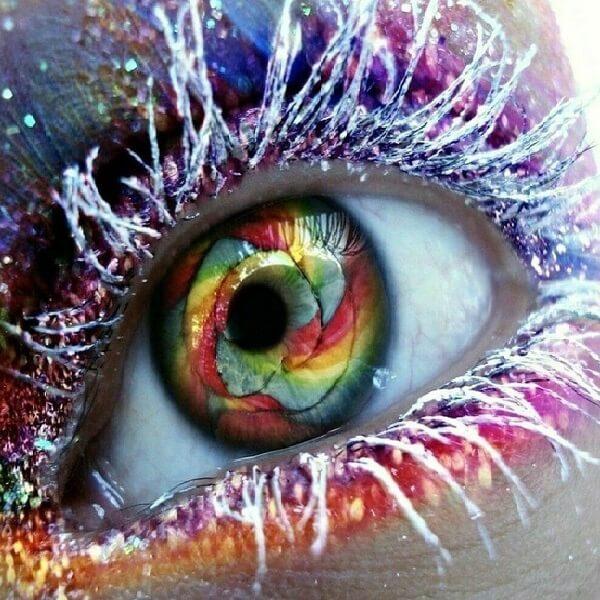 Kleurrijk oog