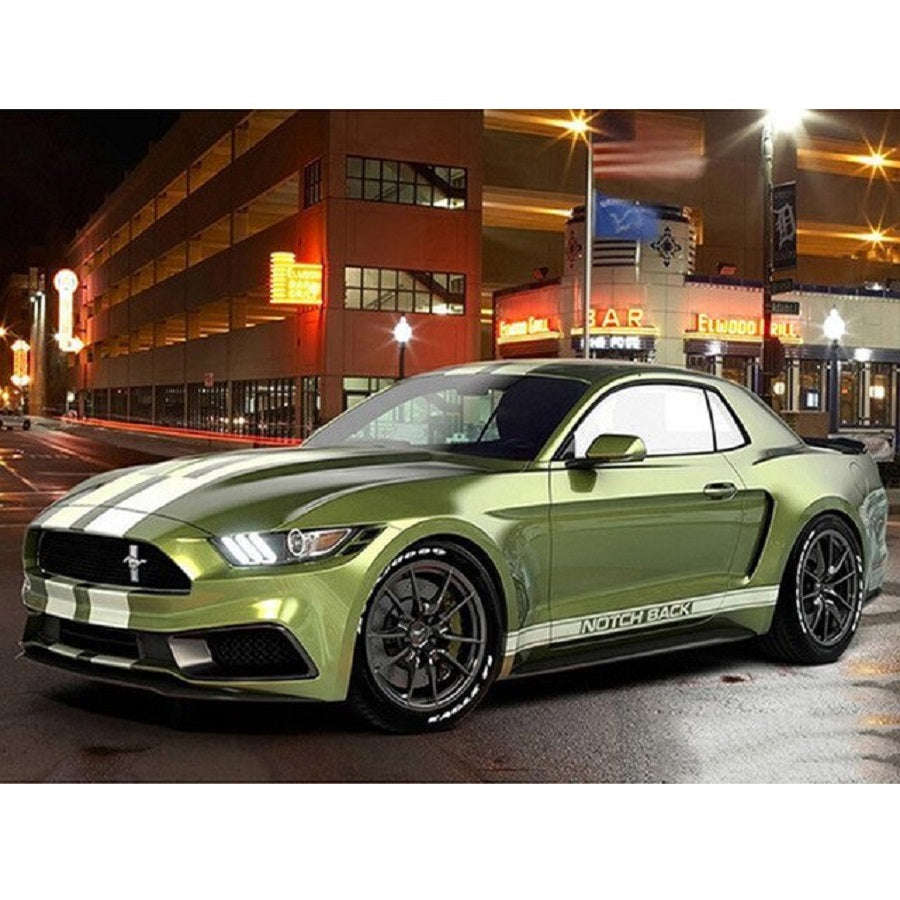 Groene sportwagen