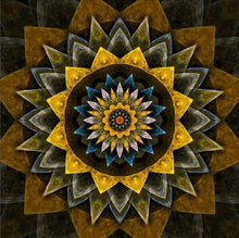 Foto laden in Gallery viewer, Mandala geel/bruin
