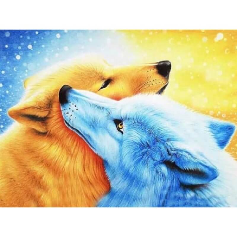 Liefhebbende wolven