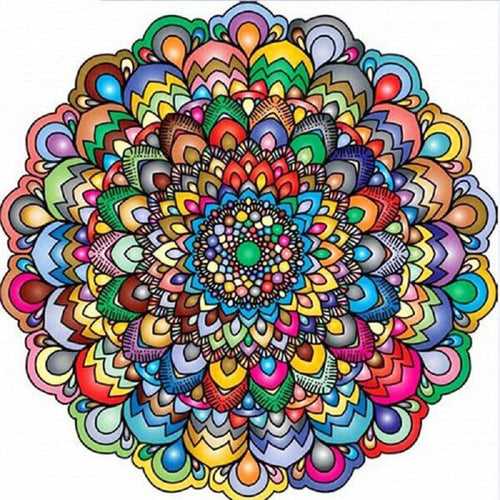 Mandala-veelkleurig