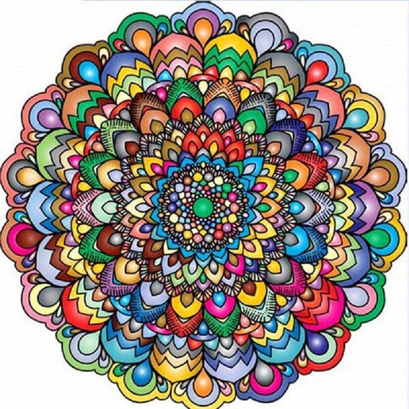 Mandala-veelkleurig