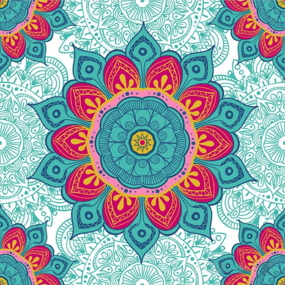 Mandala Turkoois/roze