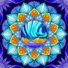 Foto laden in Gallery viewer, Mandala blauw / paars