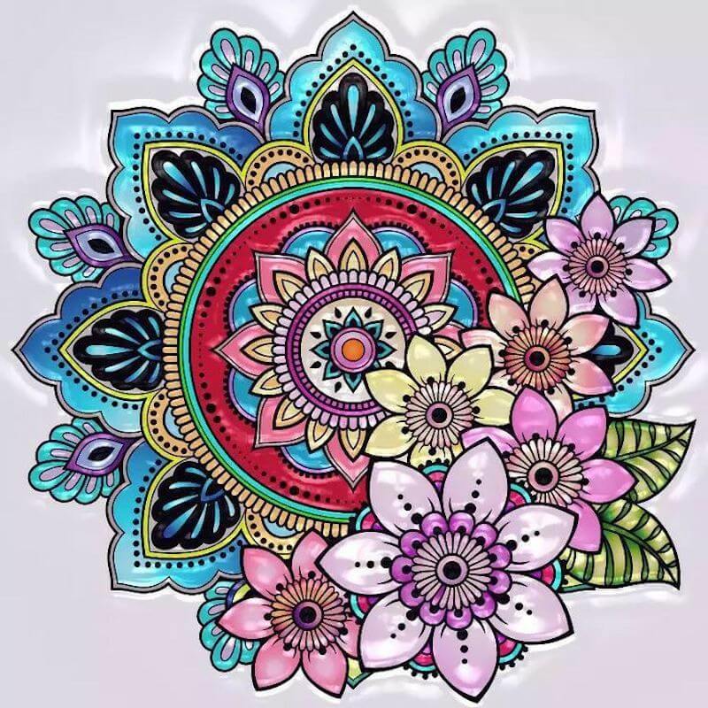 Mandala bloemen