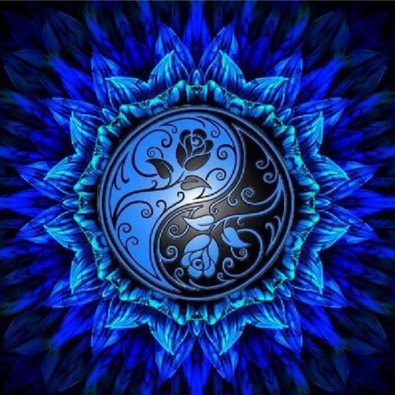 Mandala met rozen