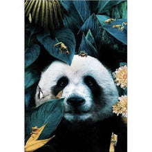 Foto laden in Gallery viewer, Panda tussen bladeren