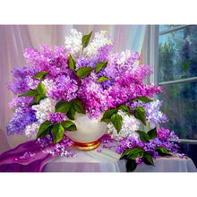 Foto laden in Gallery viewer, Roze bloemen schilderij