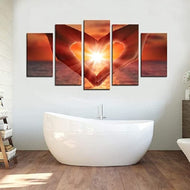 Diamond Painting - Verliefde zonsondergang | 5 luiken