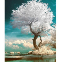 Foto laden in Gallery viewer, Bomen met witte bladeren