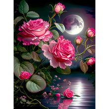 Foto laden in Gallery viewer, Prachtige bloemen in het maanlicht 2