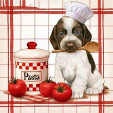 Foto laden in Gallery viewer, Pup in de keuken