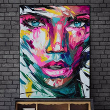 Foto laden in Gallery viewer, Abstract gezicht v.a. 50x70cm Diamond painting | Eigen foto | Dieren | Kopen | Dikke dames | Action | Nederland | Steentjes | Diamant | De Diamond Painter