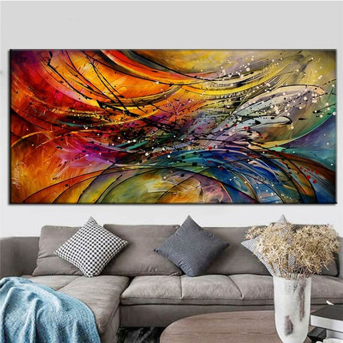 Abstract schilderij 2 v.a. 50x100cm Diamond painting | Eigen foto | Dieren | Kopen | Dikke dames | Action | Nederland | Steentjes | Diamant | De Diamond Painter