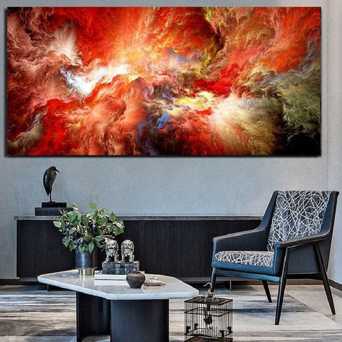 Abstracte rood v.a. 50x100cm Diamond painting | Eigen foto | Dieren | Kopen | Dikke dames | Action | Nederland | Steentjes | Diamant | De Diamond Painter